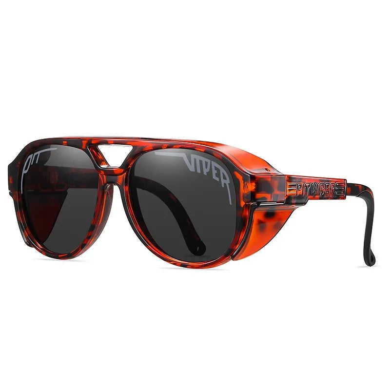 Adult PIT VIPER Steampunk Sunglasses Men Women Steam Punk Eyewear Vintage Baseball Softball Sun Glasses UV400 Retro Goggles