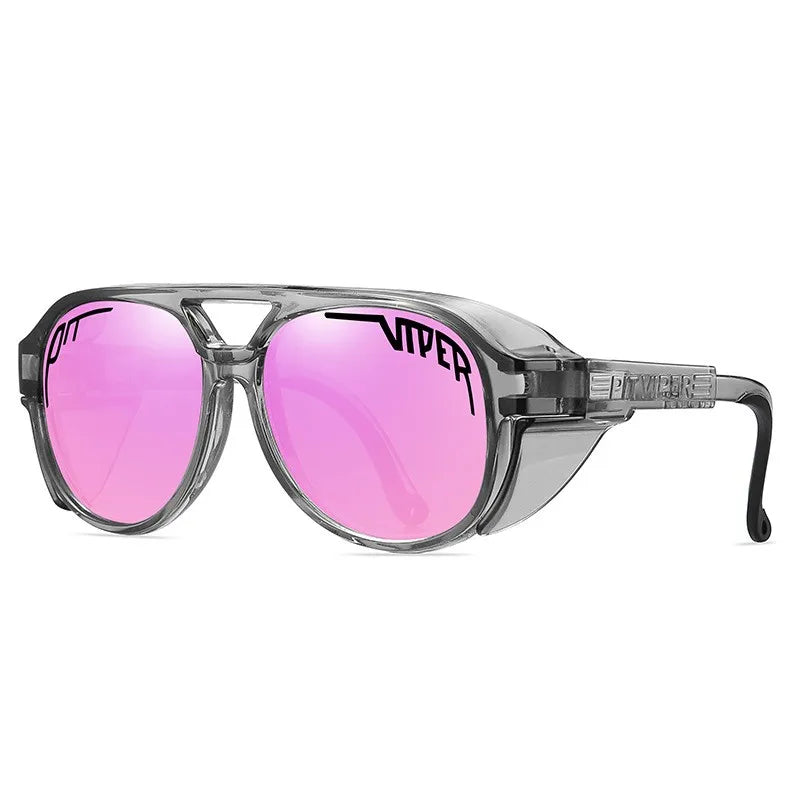 Adult PIT VIPER Steampunk Sunglasses Men Women Steam Punk Eyewear Vintage Baseball Softball Sun Glasses UV400 Retro Goggles