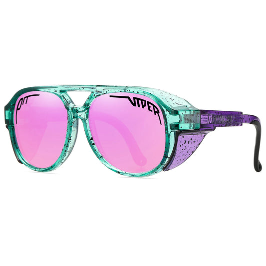 Adult PIT VIPER Steampunk Sunglasses Men Women Steam Punk Eyewear Vintage Baseball Softball Sun Glasses UV400 Retro Goggles