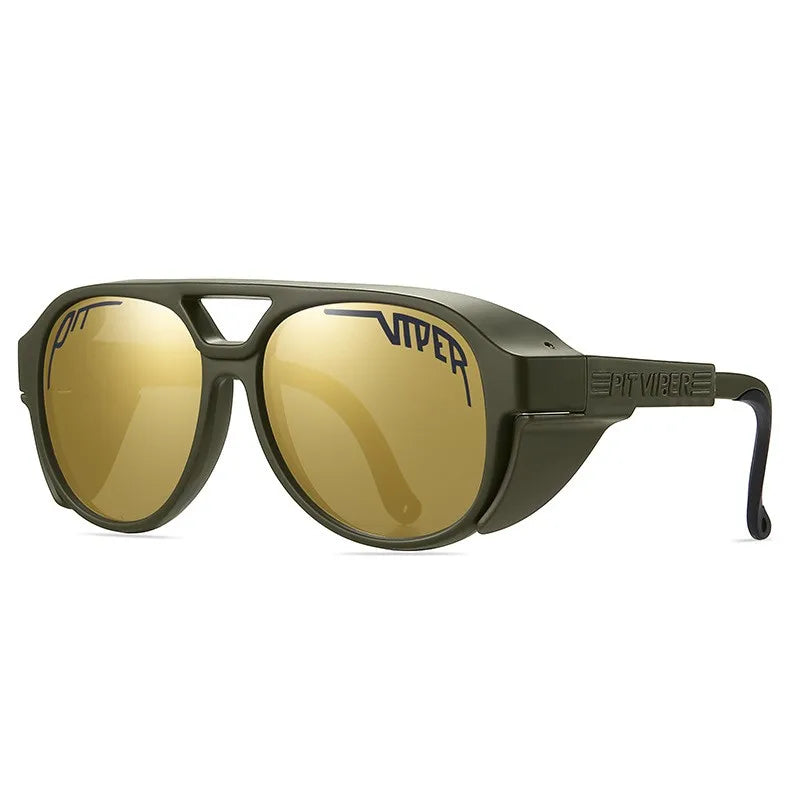 Adult PIT VIPER Steampunk Sunglasses Men Women Steam Punk Eyewear Vintage Baseball Softball Sun Glasses UV400 Retro Goggles
