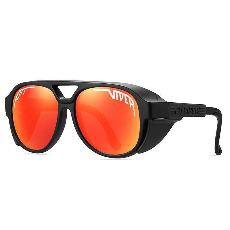 Adult PIT VIPER Steampunk Sunglasses Men Women Steam Punk Eyewear Vintage Baseball Softball Sun Glasses UV400 Retro Goggles